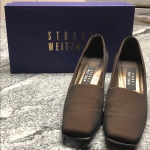 Stuart Weizman brown heels size 7-1/2 AAA